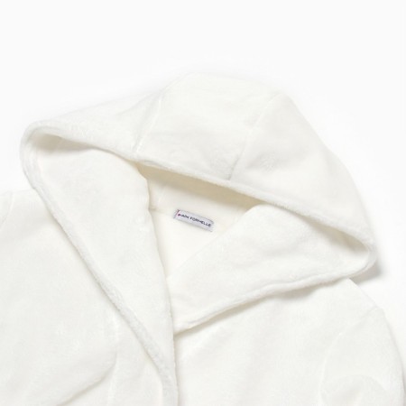 Women's bathrobe, white color, size 46 (m)-6