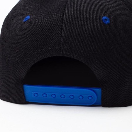 Basebolk with a direct visor for the boy Minaku, size 56, black/blue color-7
