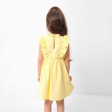 Baby dress with wings KAFTAN, size 34 (122-128 cm), yellow color-2