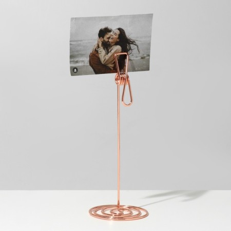 KEALLENCEMENTER with a clamp "clothespin", 5.5 × 5.5 × 15 cm, color pink gold