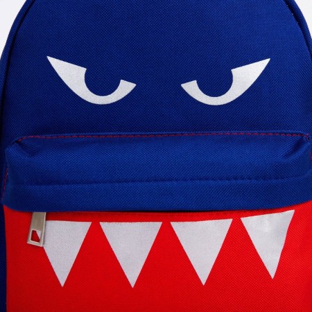 Buscoper Textile Backpack with a “shark” pocket, a reflector. Elements, 27x23 x 10 cm-5