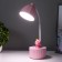 Table lamp "Mini Beetle" LED 3 modes 6.4W USB pink 10x10x37.5 cm Risalux
