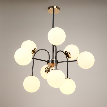 Causte "Punto" 9he27 black and gold 76x76x78 cm-4