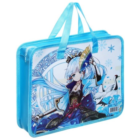 Folder with handles plastic A4 Calligrata "Anime", 32.2x25.6x7 cm,-1