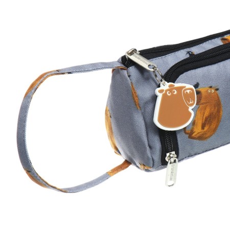 Penal soft, 2 compartments, voluminous, 100 x 210 x 80 mm, Erichkrause Capybara, 60455-5