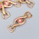 Decor for creativity plastic buckle "Flower and bend" 1.9x6 cm