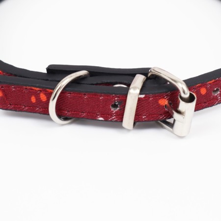 Collar with a scarf "Bright Life", 32 x 1 cm, burgundy-3