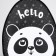 Baby backpack for the girl "Panda", rn. 23x20.5 cm
