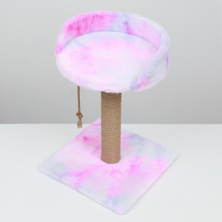 A column-bungee with a sunbed, 35 x 35 x 50 cm, pink-white-5
