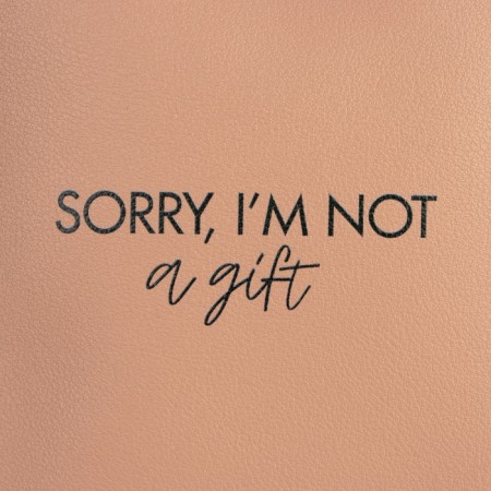 Young bag over the shoulder Sorry, I’m not a gift, beige color-3