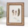 Photo frame plastic 13x18 cm "Wood drawing" with copper stroke 21.5x16.5 cm