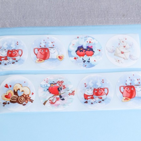 Stickers for flowers and gifts "Atmosphere", 4.4 x 4.4 cm, 252 pcs.-7