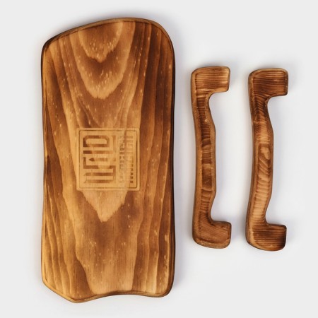 Defense board for feeding on the legs in firing Wild Kitchen, 31 × 14.5 × 7 cm, a solid massif of the cedar-9