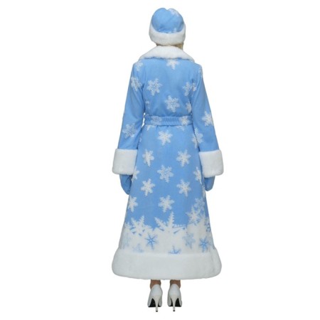 New Year! The carnival costume "Snow Maiden with stars", a fur coat, hat, mittens, p. 52-2