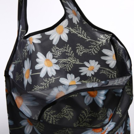 Household bag without fastening, black color-3