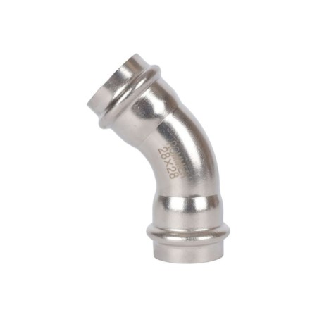 Two-Frame Rommer RSS-0005-000028, VPR-UPR, D = 28 mm, 45 °, press, stainless steel. steel-1