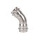 Two-Frame Rommer RSS-0005-000028, VPR-UPR, D = 28 mm, 45 °, press, stainless steel. steel