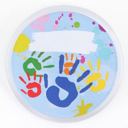 The icon is plastic, with the insert "multi -colored palms", d = 5 cm-1