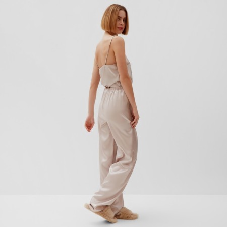 Women's pants Minaku: Home Collection Beige Color, Rr. 44-5