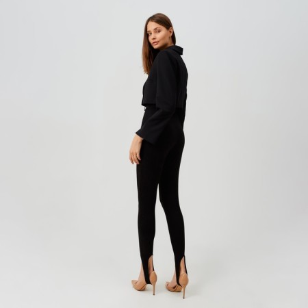 Women's pants Minaku: Casual Collection Black color, size 46-1