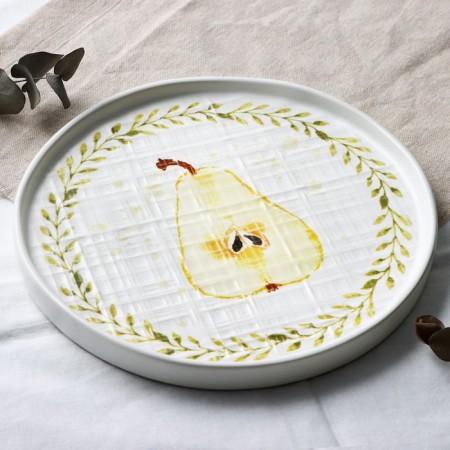 Ceramic plate "Summer Day", 21.2 cm, white color-2