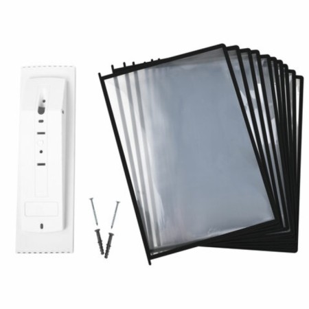 Demosystem wall -mounted on 10 A4 Staff panels, black-1