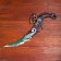Souvenir knife on the stand, scorpion on the blade and handle, 53.5 cm