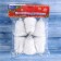 Jewelry decoration "Snow bells" (set 6 pcs) 4x4.5 cm, white