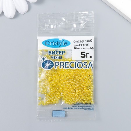 Бисер Чехия "Preciosa" 10/0 5 гр (86010)-2