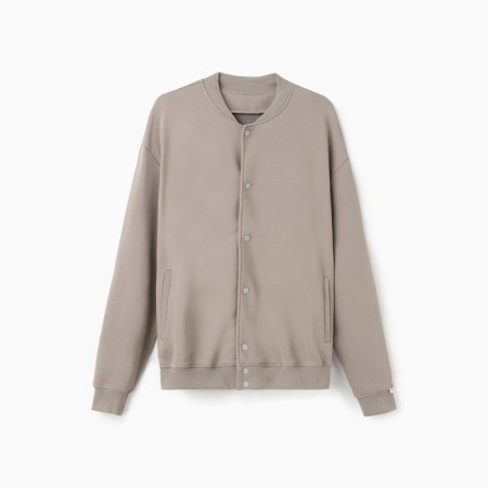 Male sweatshirt (bomber) mist men’s casual size 52, gray-beige-4