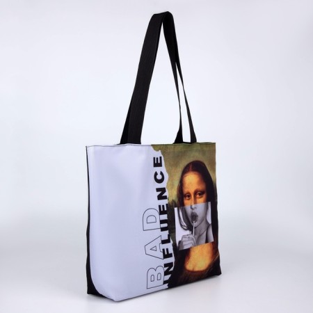 BAD BAD Influence bag without lightning with lining, white/black color-4