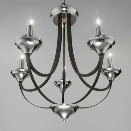 LAZZARO Suspension Chandelier, 60W, E14, 62x62 cm-2