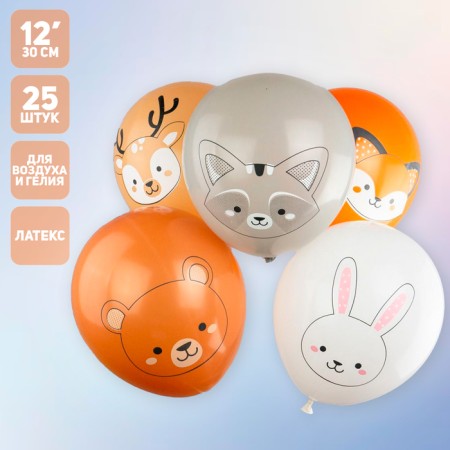 Shar Latex 12 “Forest Friends” Pastel Mix, 2st., Set of 25 units.