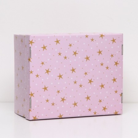 Folding box "Stars", 31.2 x 25.6 x 16.1 cm