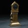 Watch of desktop fireplaces "Clock with mice", 9 x 16 x 34 cm, bronze