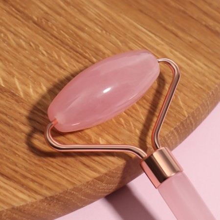 Massage for the face and neckline, 14.5 × 6 cm, PVC-clock, pink color-3
