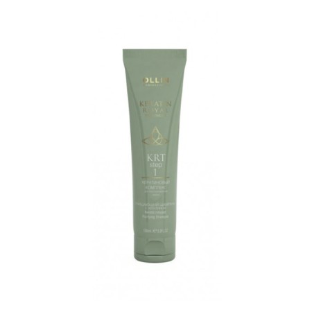 Cleaning shampoo with keratin OLLIN KRT, 100 ml