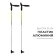 Snowline aluminum skiing, length 95 cm, mix color