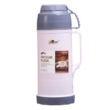 Thermos 1 l, with a glass flask, retains heat 12 hours, with a mug, pink