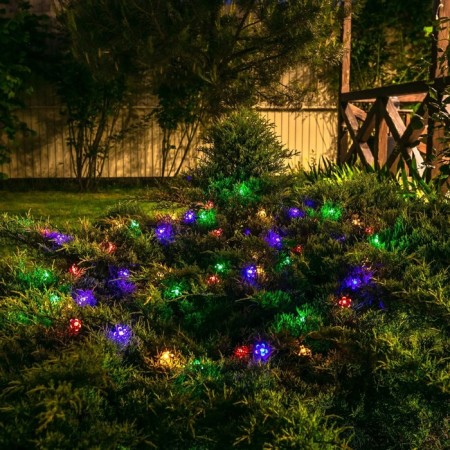 Sadovaya garland on the sunny battery "Sakura" Uniel, IP44, 4.9 m, multi -colored-5