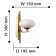 Sconces pernetti, 40W G9, brass color