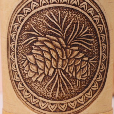 Tueye "cones", 8 × 8 × 10 cm, birch bark-6