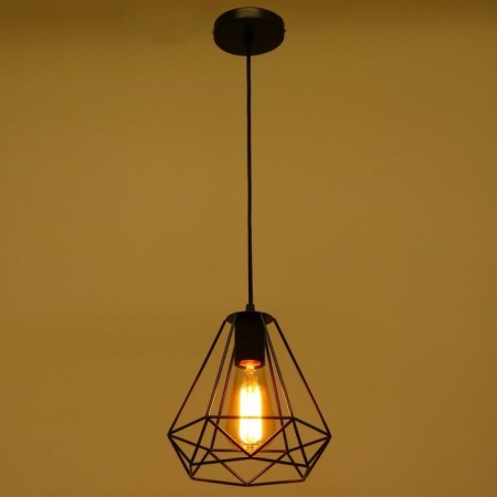 Bayerlux suspension lamp Bayerlux "Loft" 1x40W E27 Black 20x20x120 cm-2