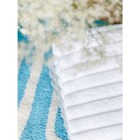 Tkano Waves Essential towel, 623 gr, size 70x140 cm, white color-4