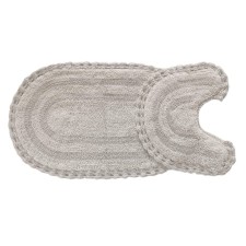 A set of bathroom mats Sofi de Marko Olivia, size 60x100 cm, 50x50 cm, color gray color
