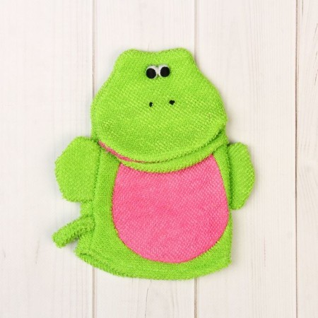 Washcloth-rukavichka, color mix