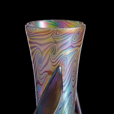 Interior vase "Iris Leaf Glass", 33 cm-2