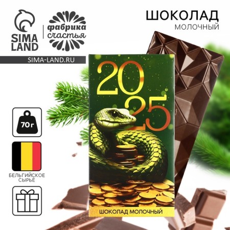 New Year! Milk chocolate "Happy Year", 70 g