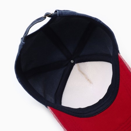 Men's cap "Motorcycler", Blue color, size 56-58-3