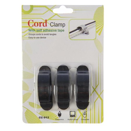 Clamps for wires, 3 pcs, color mix-8